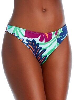 108$ Ramy Brook Isla Flower Print Bikini Bottom Women's Size M Multicolor